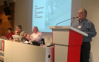 Lo que la privatización se llevó. Cejas en UNI compartiendo el caso argentino.